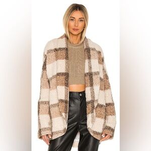 Lush Cream and Brown Teddy Jacket